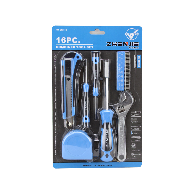 16pcs Screwdriver Bit Hex Key Wrench Mensura Tape Set