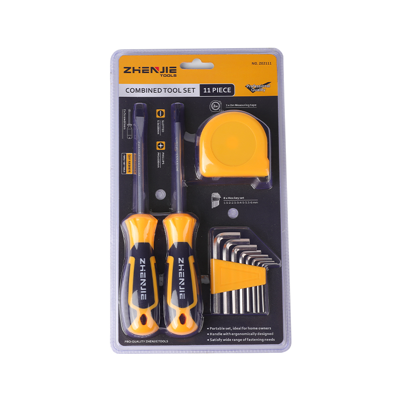 11pcs Slotted & Phillips CRV Screwdriver Hex Key modum Tape Set