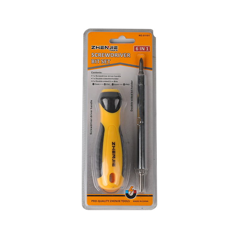 VI in I Slotted & Phillips Screwdriver Bit Set