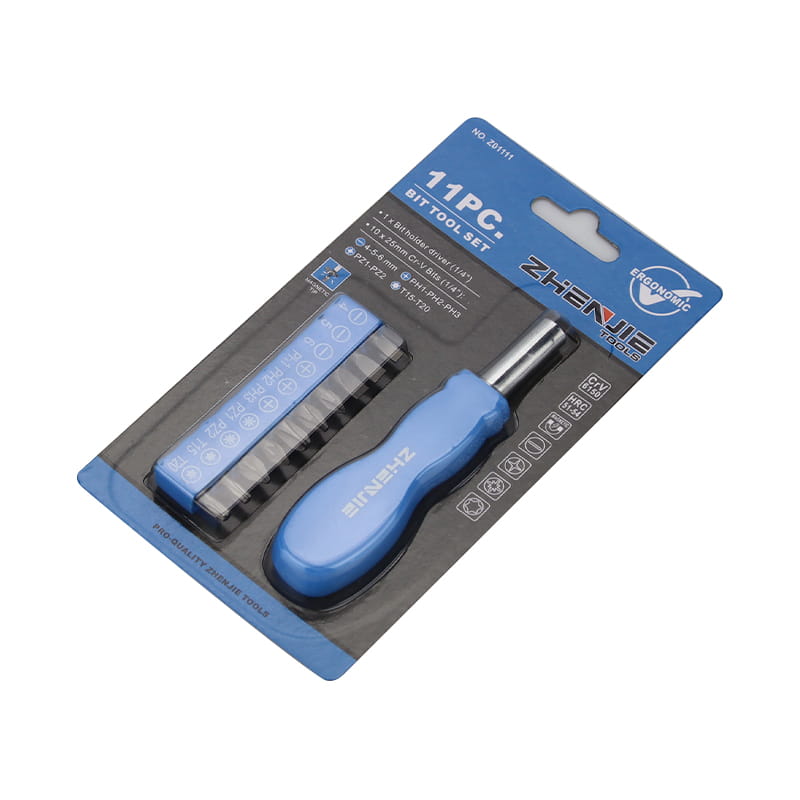 Screwdriver frenum possessor set cum manubrio: an efficient solution pro professional tools