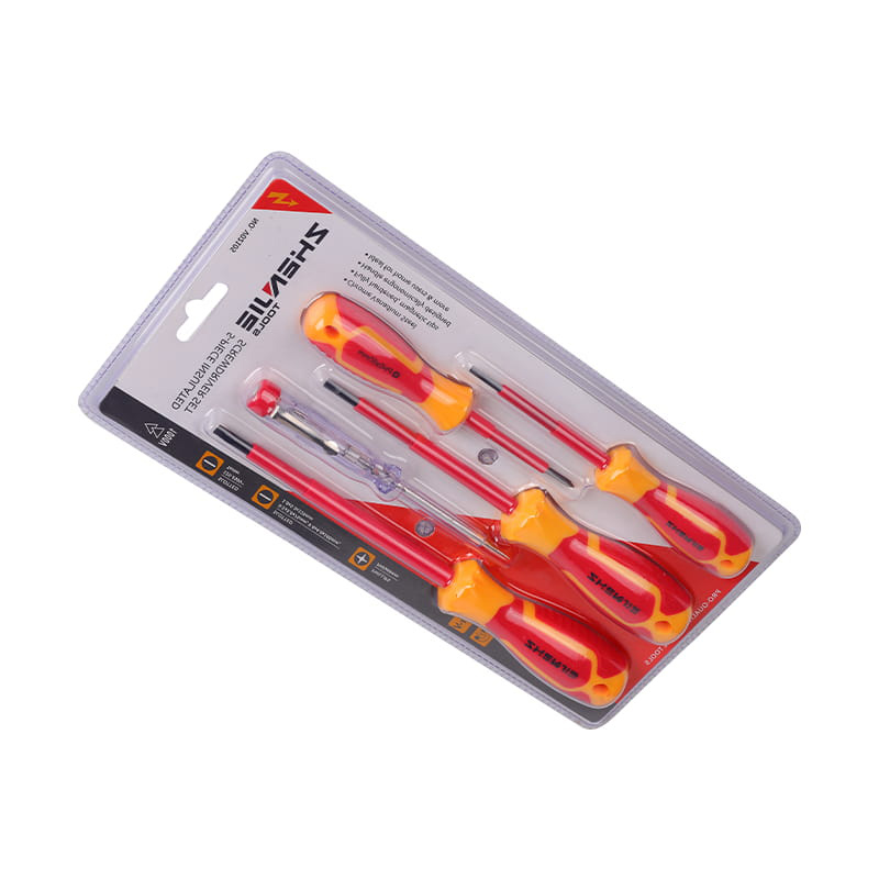 5pcs insulatas CRV PP & TPR manubrium solus instrumentum paro