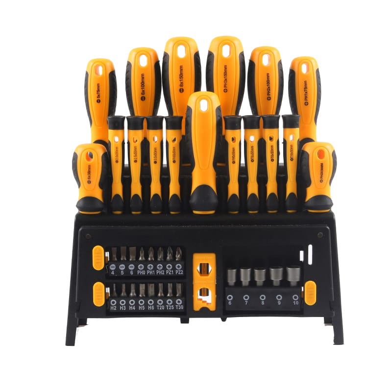 39pcs Plastic Shelf & Double Plastic Packaging Screwdriver Bit & Power Nut Set