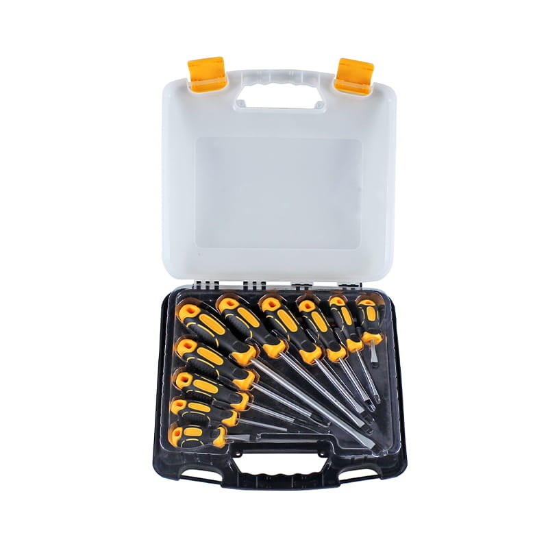 10pcs Plastic Box Packaging Magnetized consilium CRV Screwdriver Set